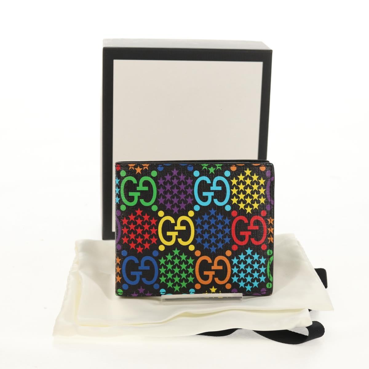 GUCCI GG Psychedelic Wallet Multicolor 601089 Auth 157947V