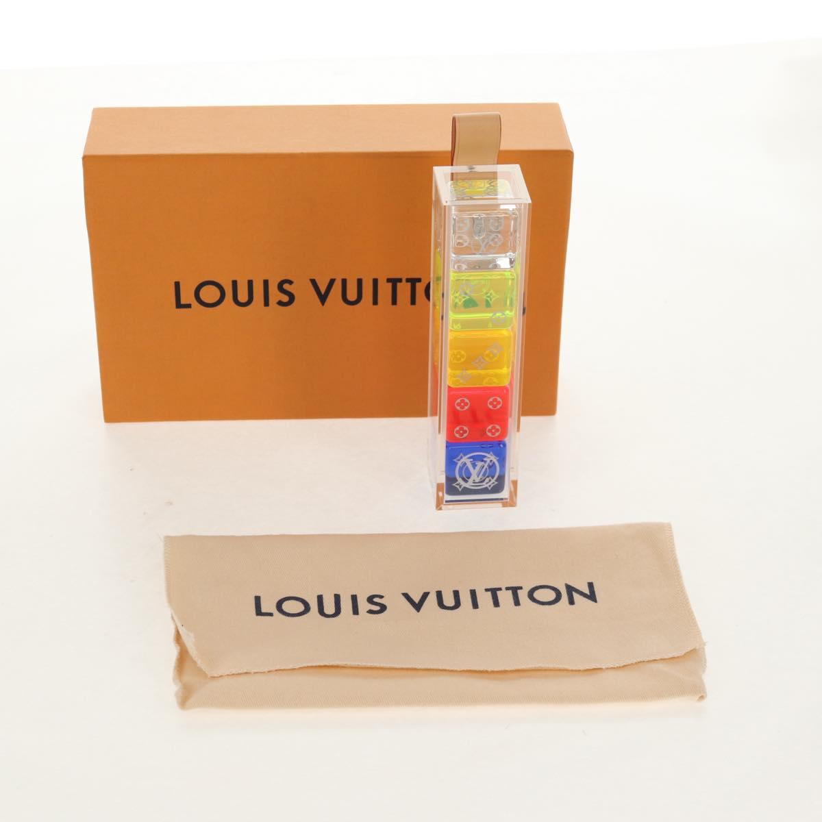 LOUIS VUITTON Etui Desteve plastic Clear GI0411 LV Auth 157969SM