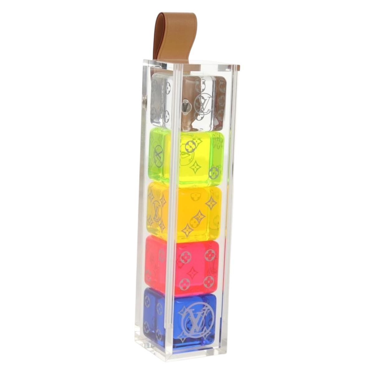 LOUIS VUITTON Etui Desteve plastic Clear GI0411 LV Auth 157969SM