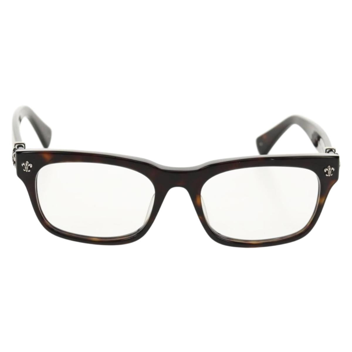 Chrome Hearts GITTIN' ANY BS Flare Glasses plastic Brown Auth 157971M