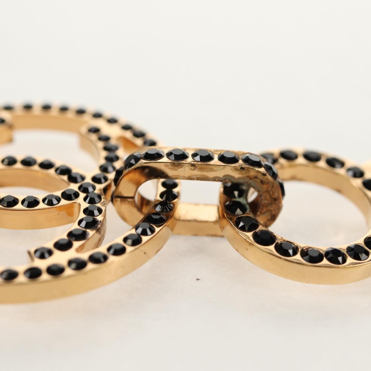 CHANEL Necklace metal Gold CC Auth 157977SM