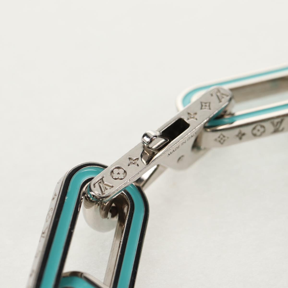 LOUIS VUITTON Brassle Monogram Links Bracelet metal Silver M80195 Auth 157982SM