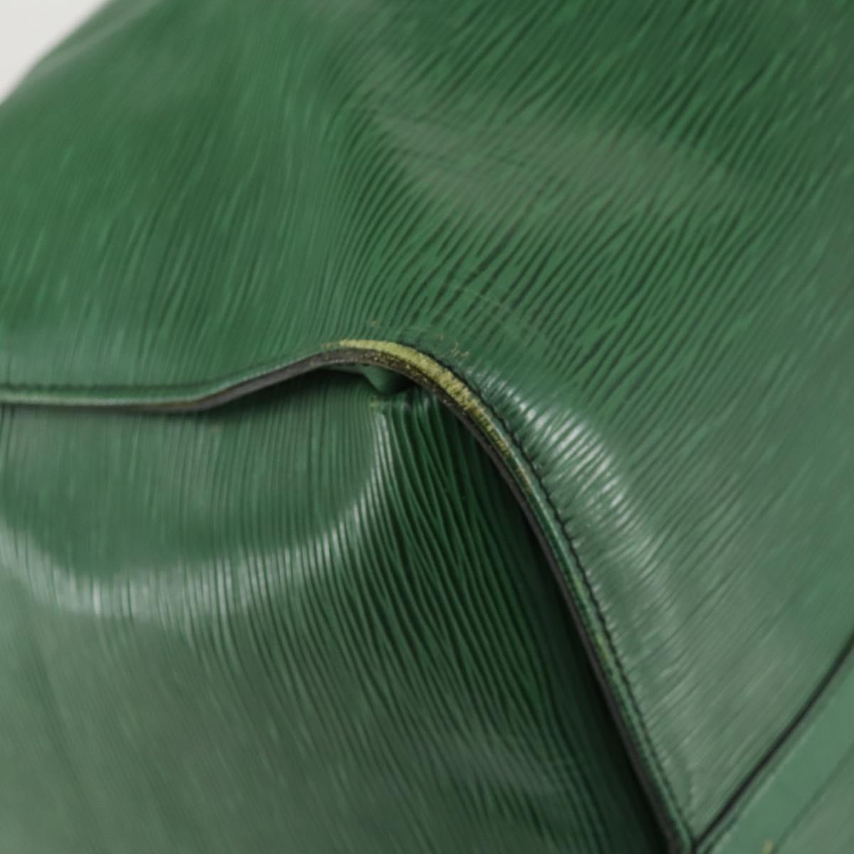 LOUIS VUITTON Epi Keepall 55 Boston Bag Green M42954 LV Auth 158013