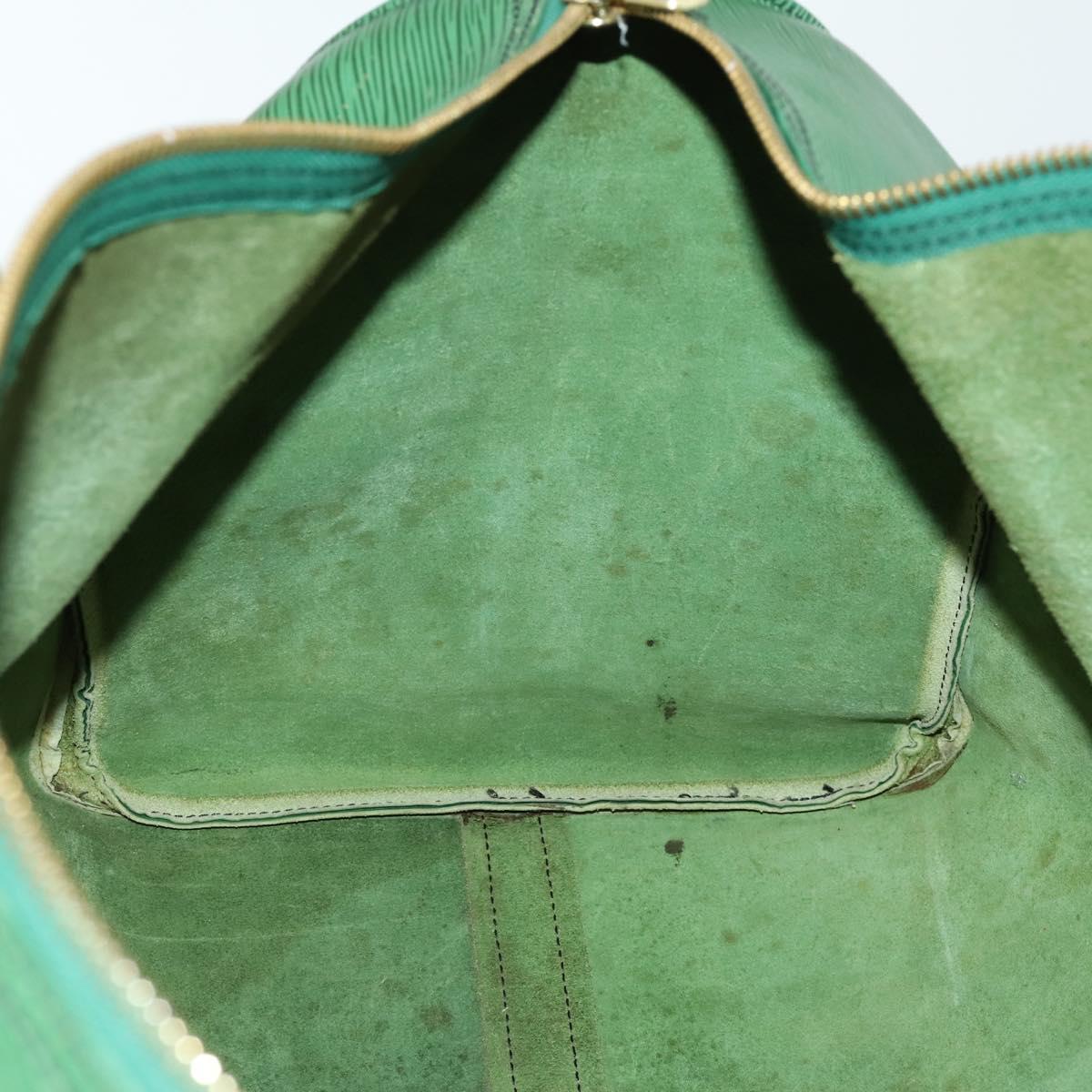 LOUIS VUITTON Epi Keepall 55 Boston Bag Green M42954 LV Auth 158013