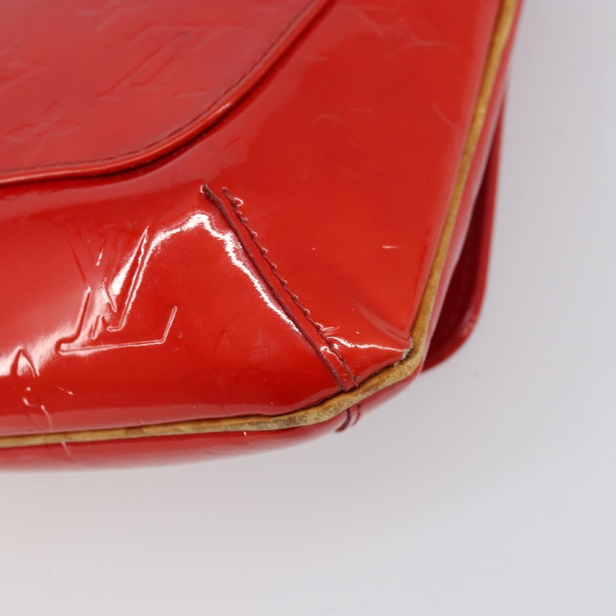 LOUIS VUITTON Monogram Vernis Thompson Street Bag Red M91094 LV Auth 158014