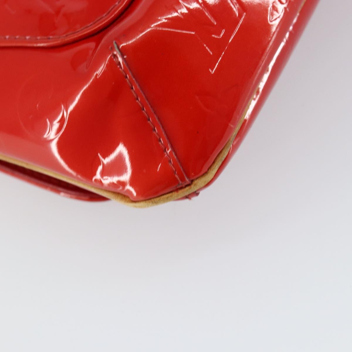 LOUIS VUITTON Monogram Vernis Thompson Street Bag Red M91094 LV Auth 158014