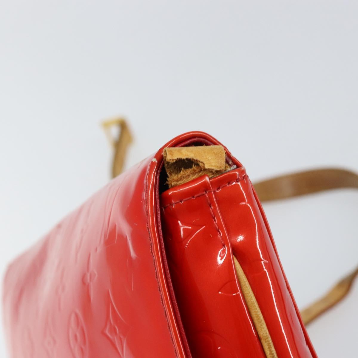 LOUIS VUITTON Monogram Vernis Thompson Street Bag Red M91094 LV Auth 158014