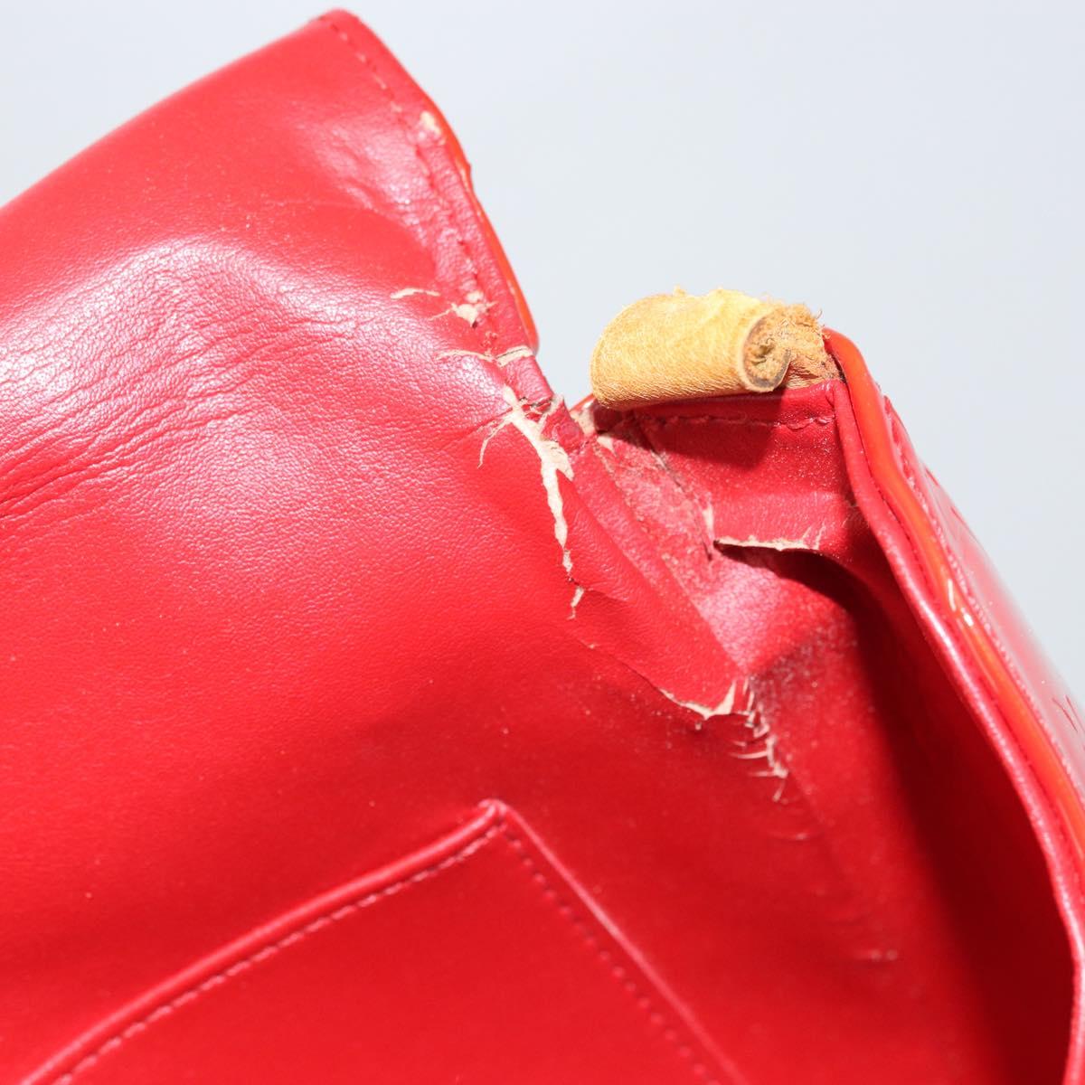 LOUIS VUITTON Monogram Vernis Thompson Street Bag Red M91094 LV Auth 158014