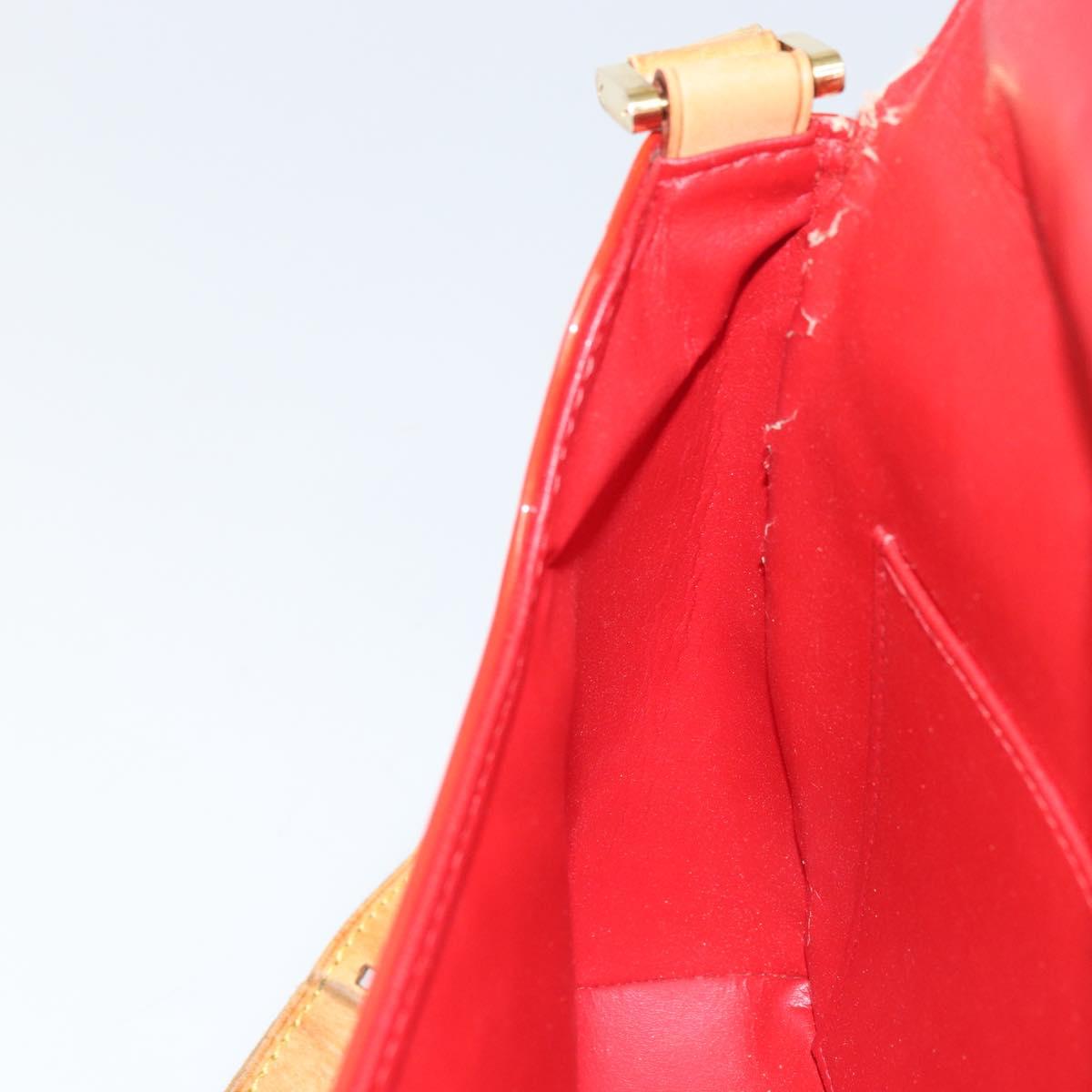 LOUIS VUITTON Monogram Vernis Thompson Street Bag Red M91094 LV Auth 158014