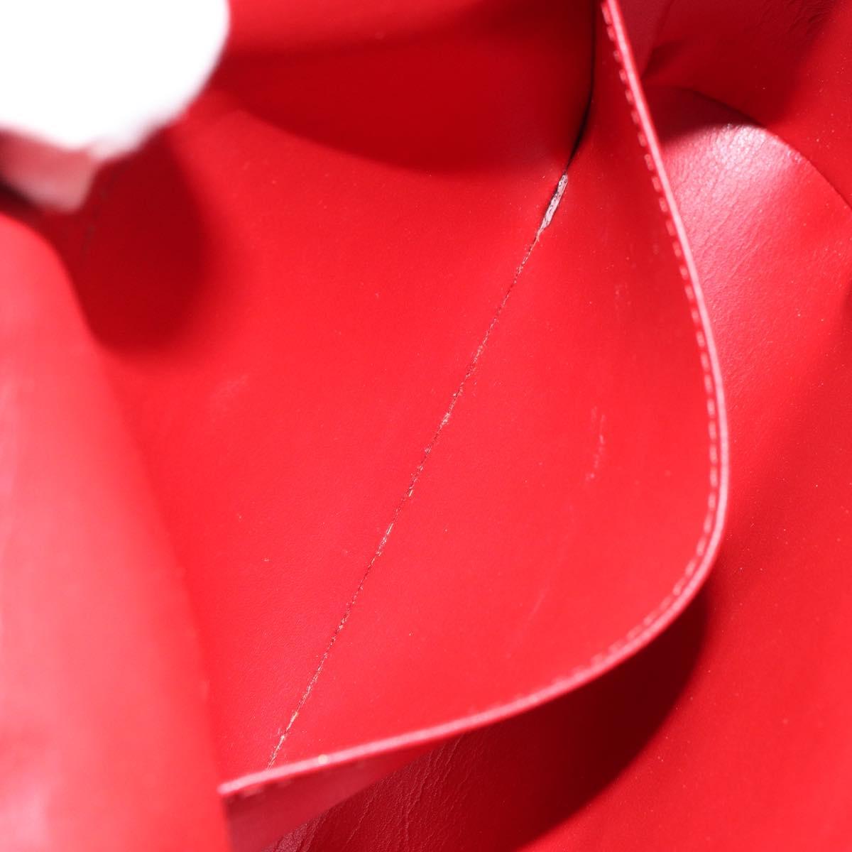 LOUIS VUITTON Monogram Vernis Thompson Street Bag Red M91094 LV Auth 158014