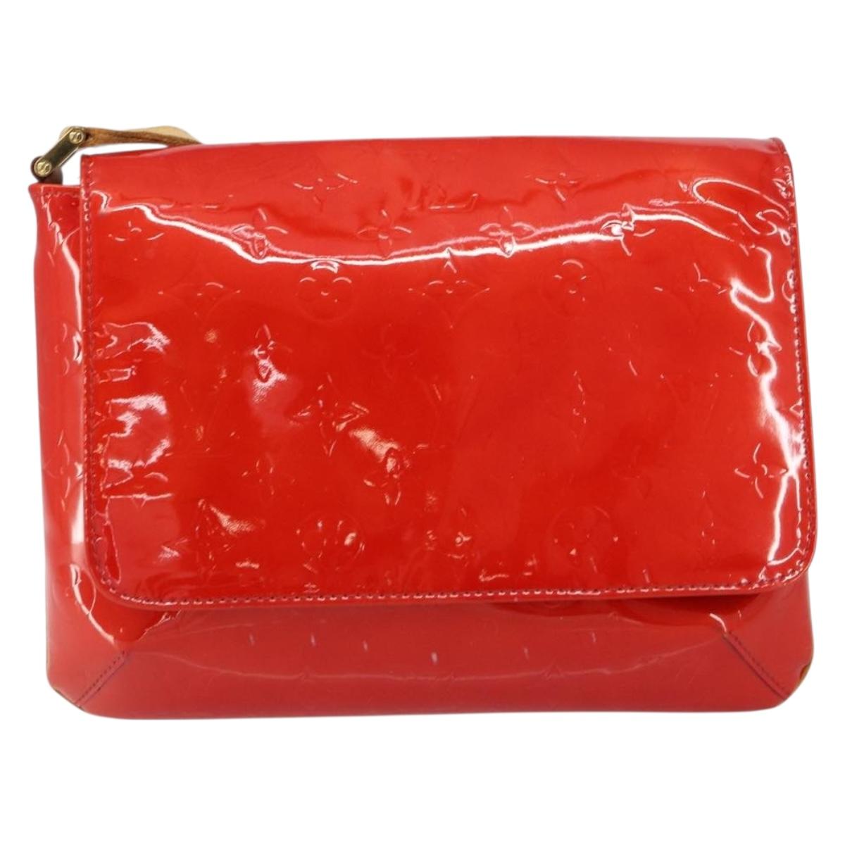 LOUIS VUITTON Monogram Vernis Thompson Street Bag Red M91094 LV Auth 158014