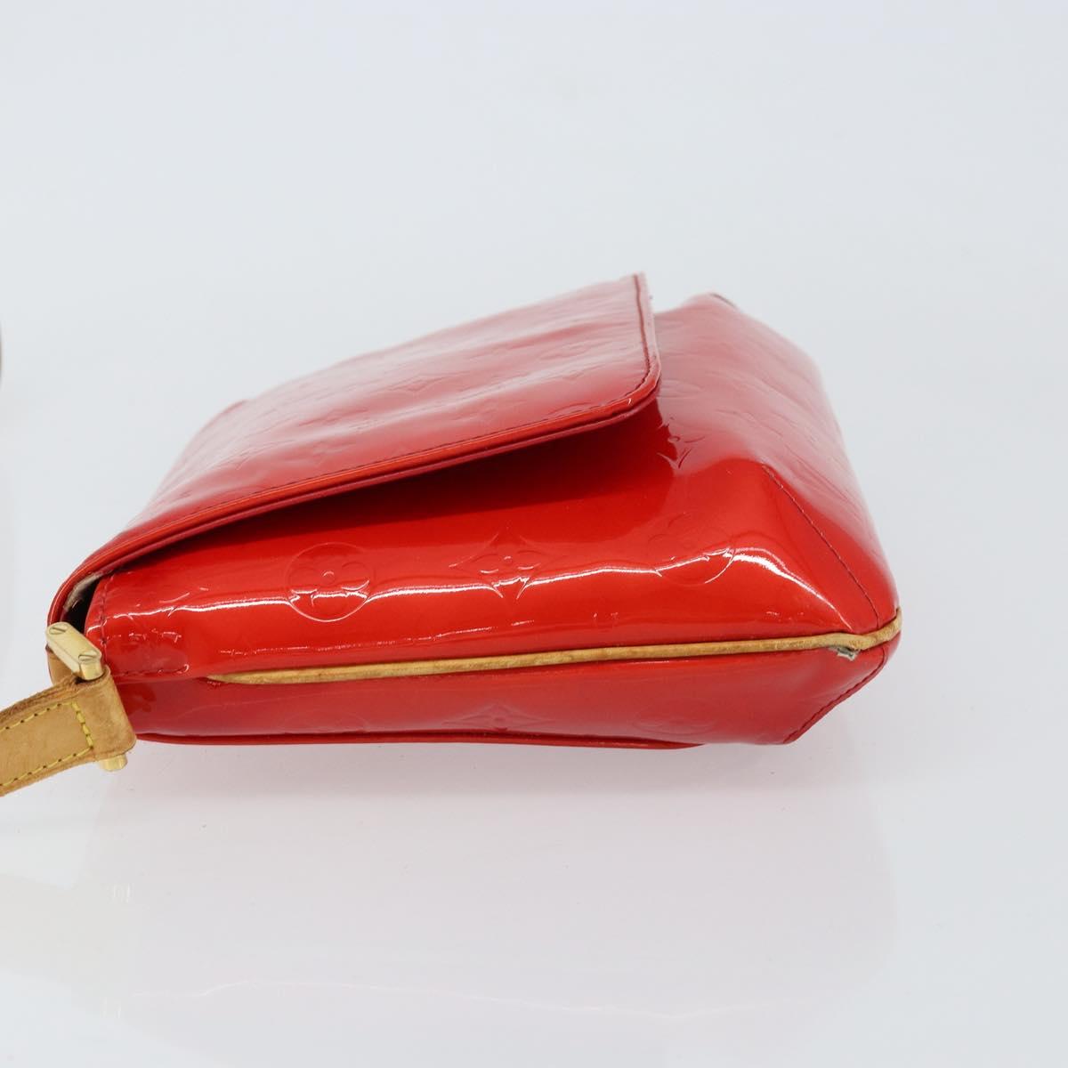LOUIS VUITTON Monogram Vernis Thompson Street Bag Red M91094 LV Auth 158014