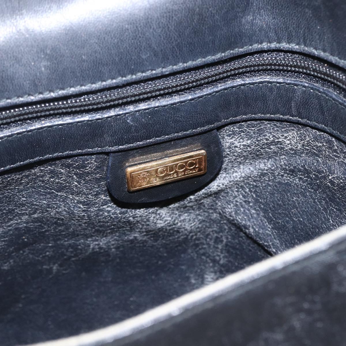 GUCCI Micro GG Supreme Web Sherry Line Bag PVC Black 001 116 0914 Auth 158025
