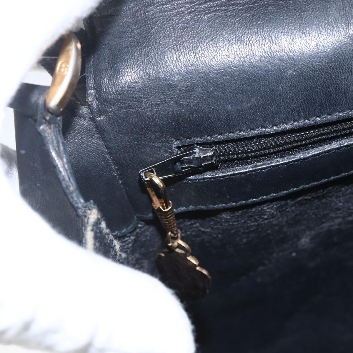 GUCCI Micro GG Supreme Web Sherry Line Bag PVC Black 001 116 0914 Auth 158025