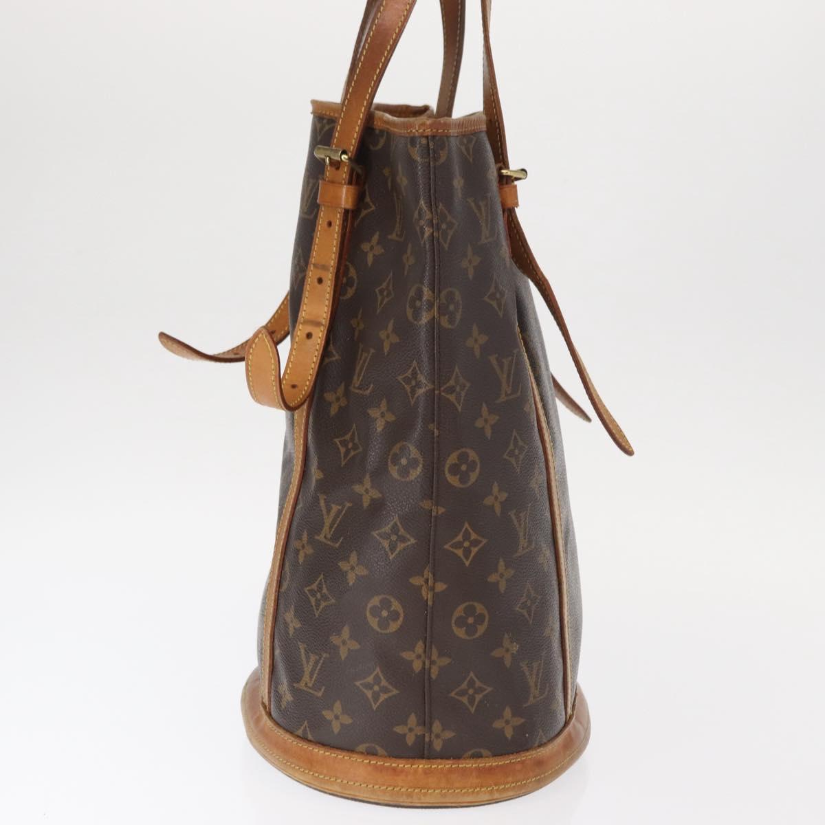 LOUIS VUITTON Monogram Bucket GM Shoulder Bag M42236 LV Auth 158033