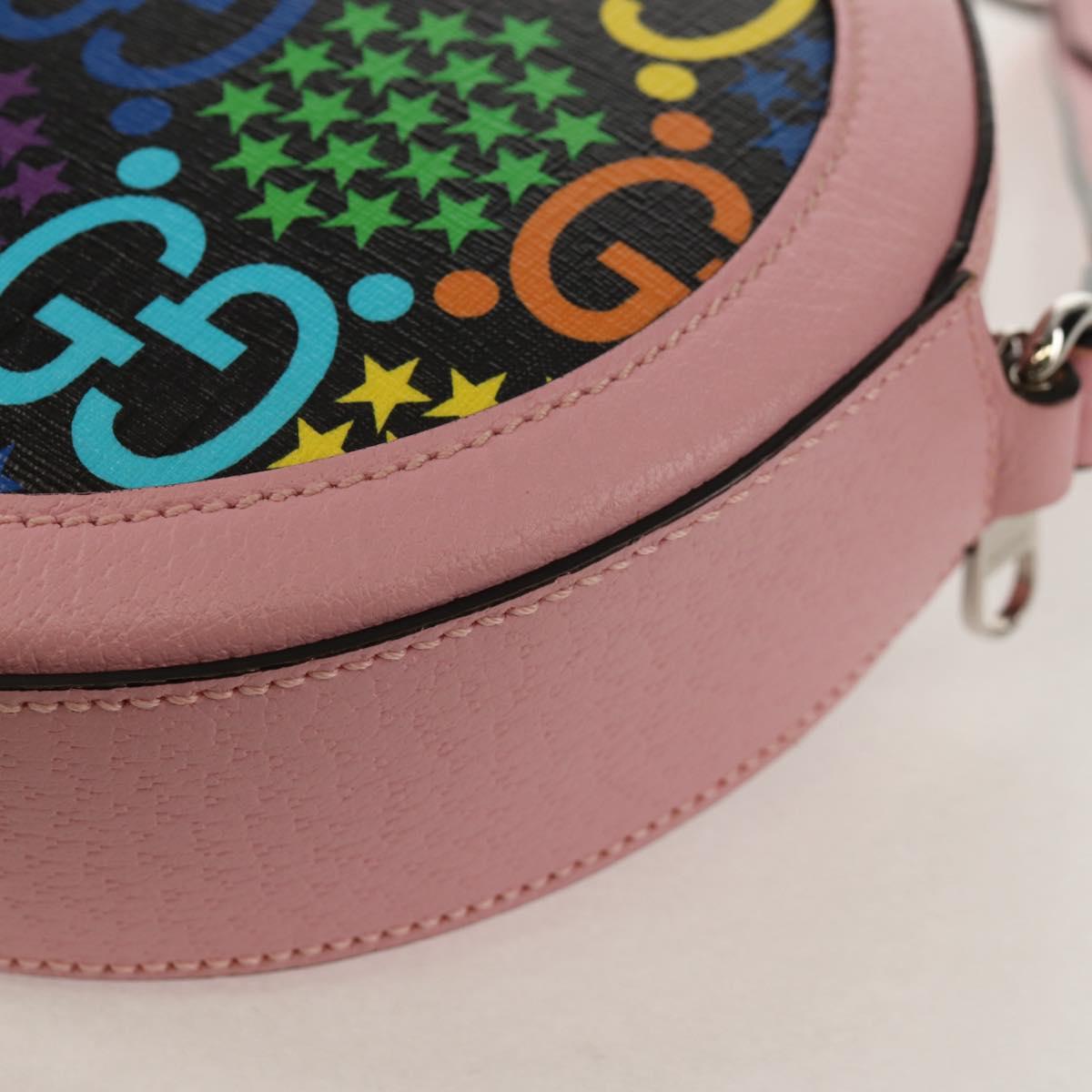 GUCCI GG Psychedelic Shoulder Bag PVC Multicolor Silver 603938 Auth 158059M