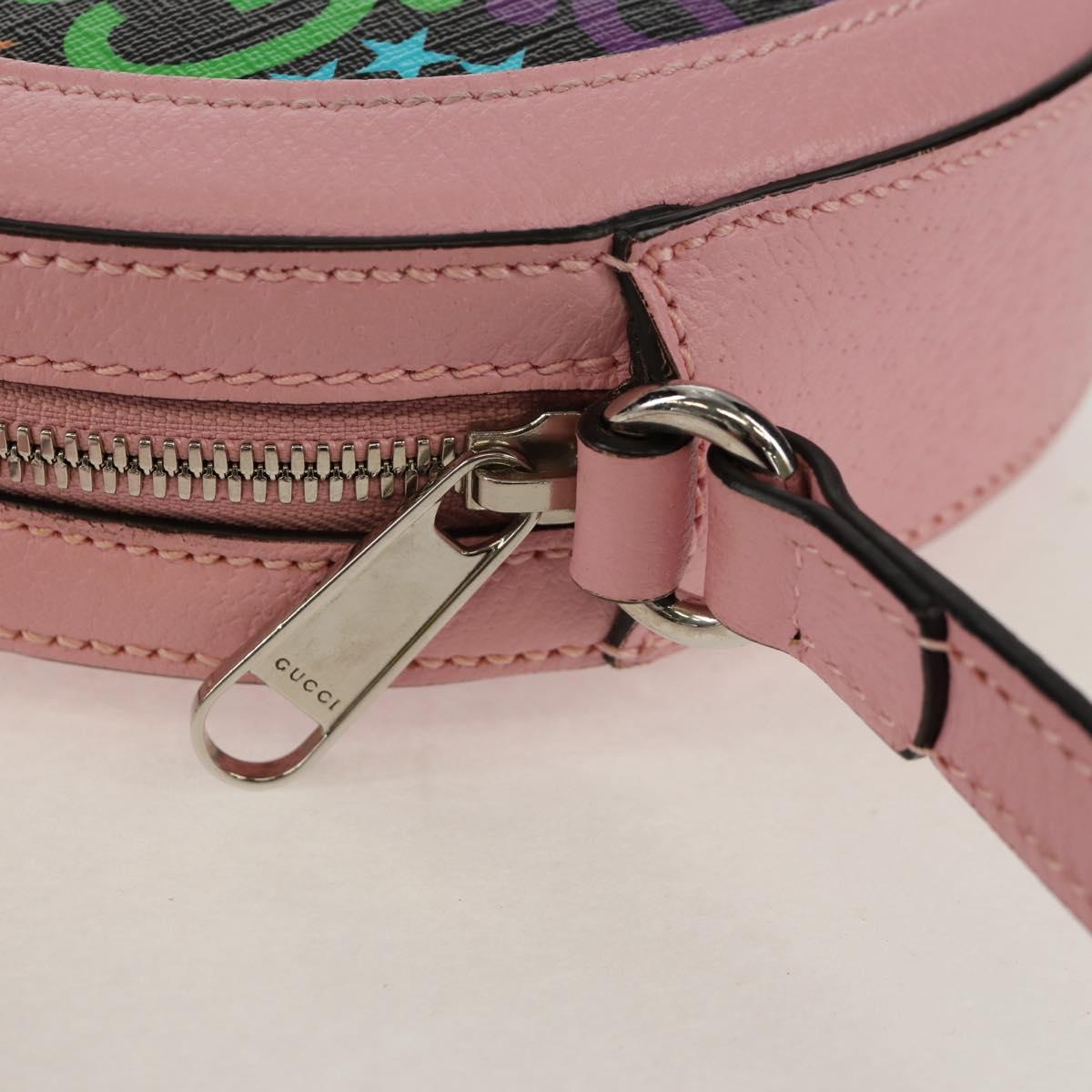 GUCCI GG Psychedelic Shoulder Bag PVC Multicolor Silver 603938 Auth 158059M