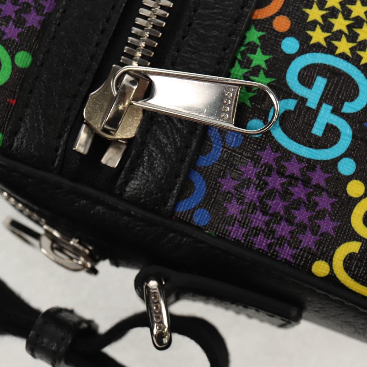 GUCCI GG Psychedelic Shoulder Bag Multicolor Silver 598103 Auth 158061M