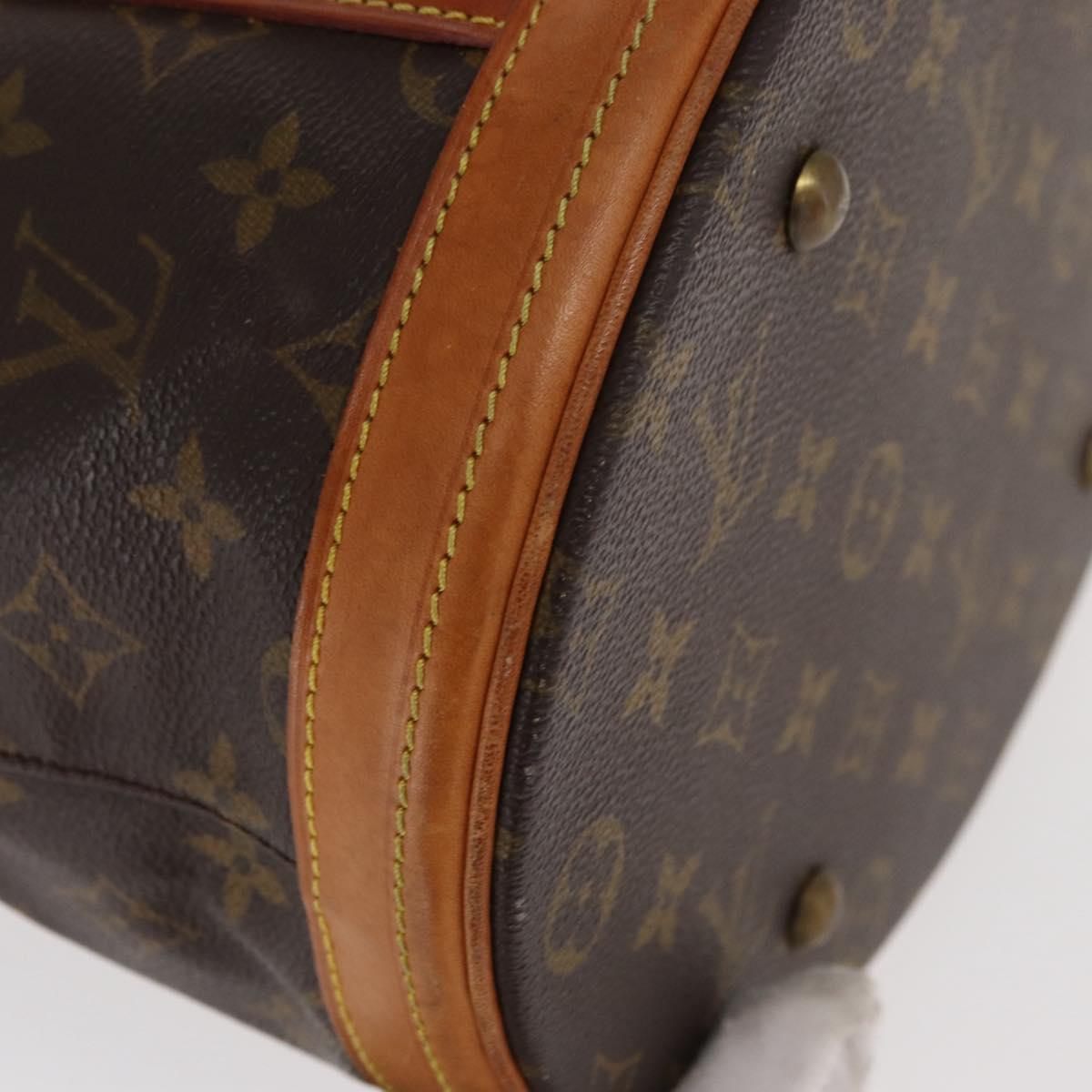 LOUIS VUITTON Monogram Bucket GM Shoulder Bag M42236 LV Auth 158063