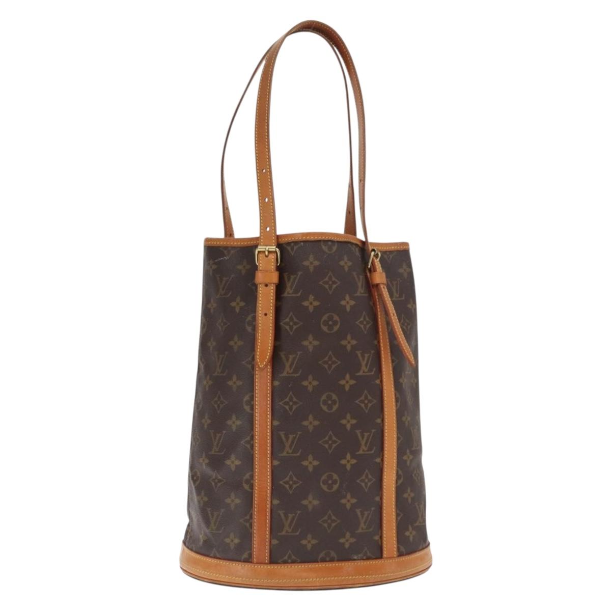 LOUIS VUITTON Monogram Bucket GM Shoulder Bag M42236 LV Auth 158063