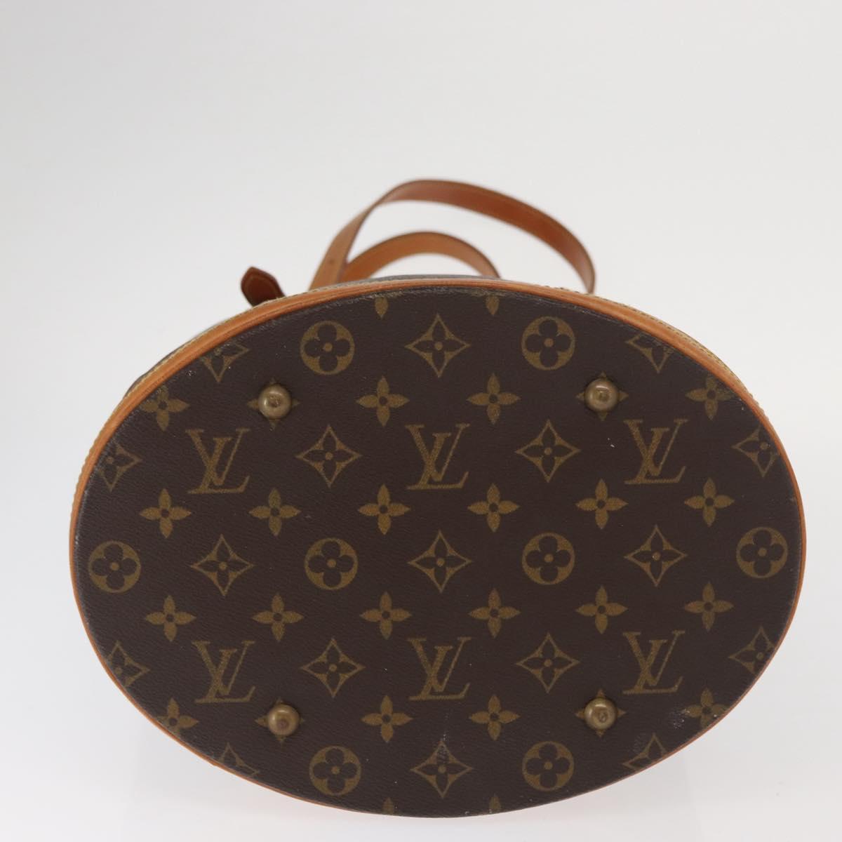 LOUIS VUITTON Monogram Bucket GM Shoulder Bag M42236 LV Auth 158063