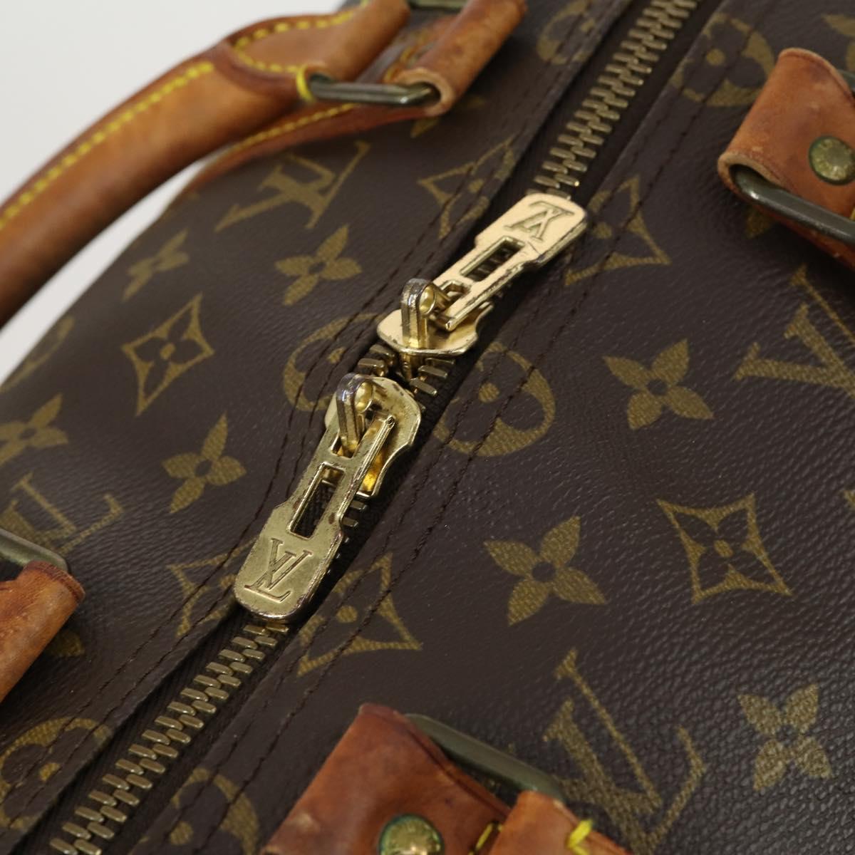 LOUIS VUITTON Monogram Keepall Bandouliere 50 Boston Bag M41416 LV Auth 158083