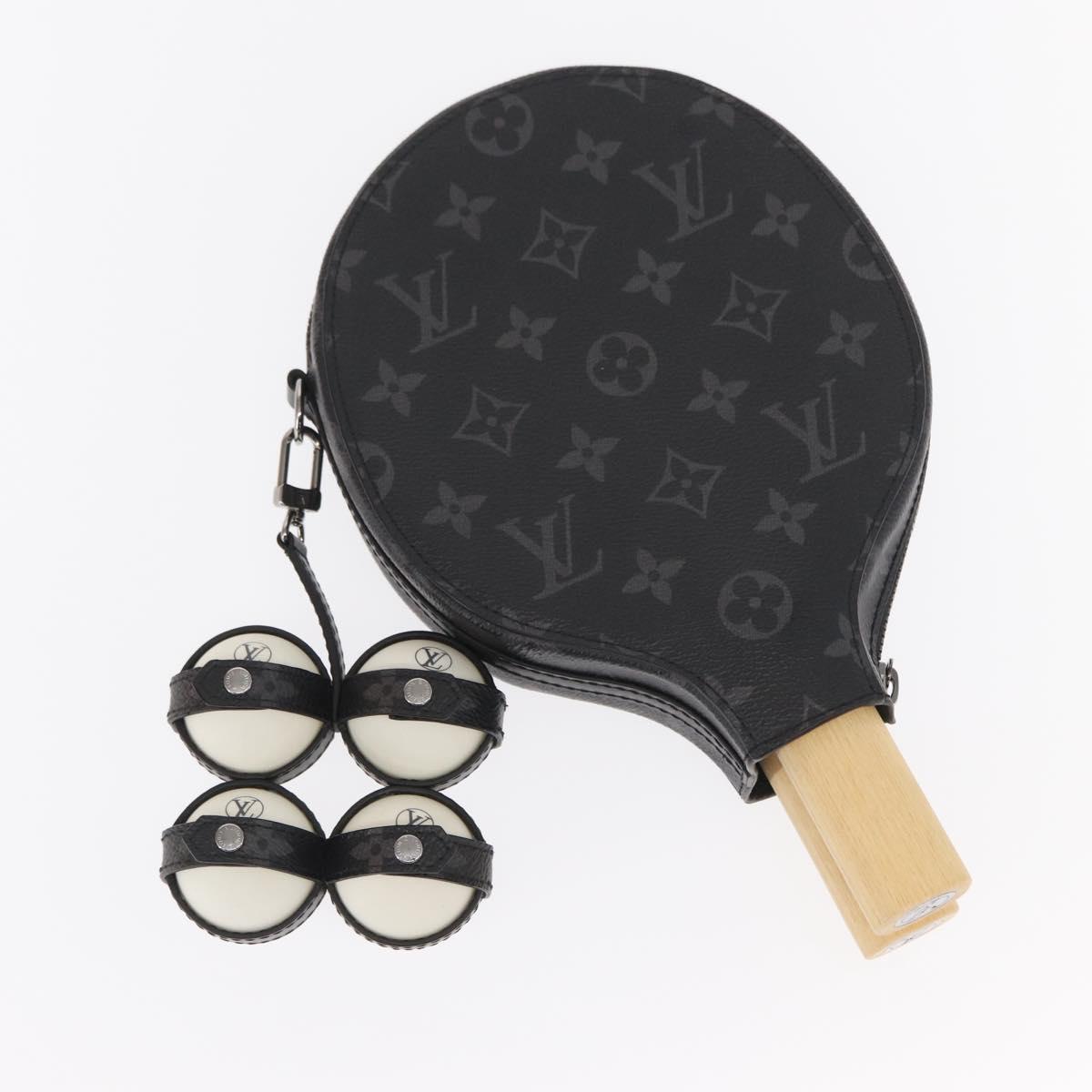 LOUIS VUITTON Monogram Eclipse Set Ping Pong James Club Case LV Auth 158098SM