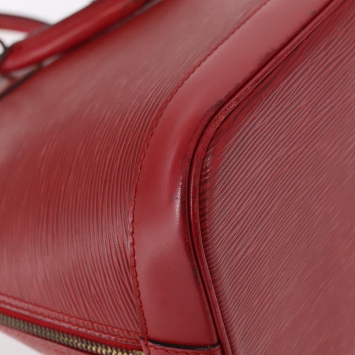 LOUIS VUITTON Epi Alma Hand Bag Castilian Red M52147 LV Auth 158108