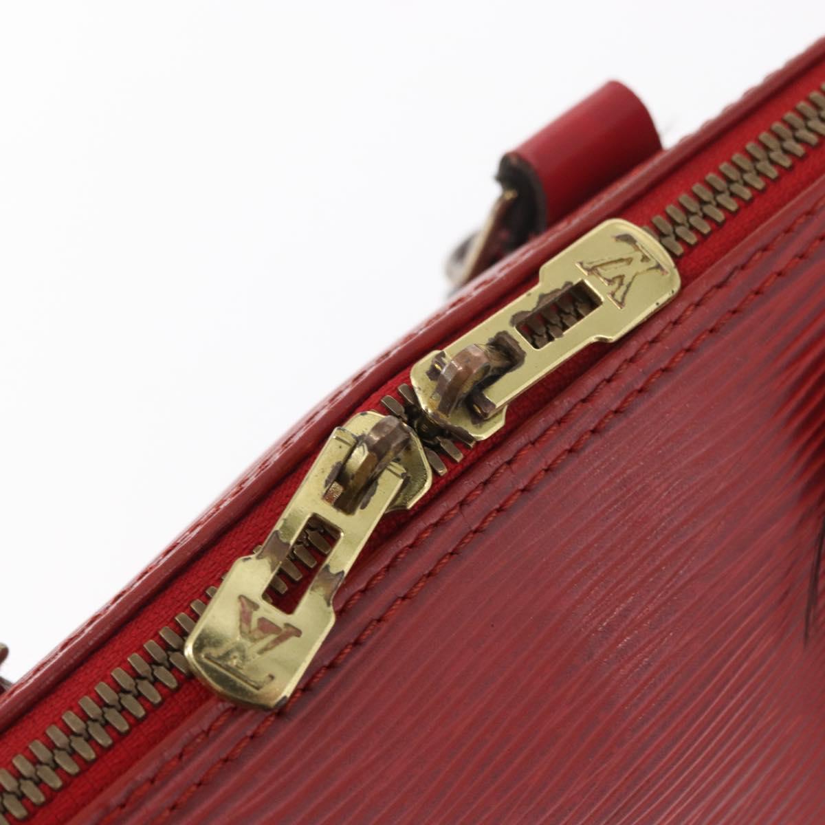 LOUIS VUITTON Epi Alma Hand Bag Castilian Red M52147 LV Auth 158108