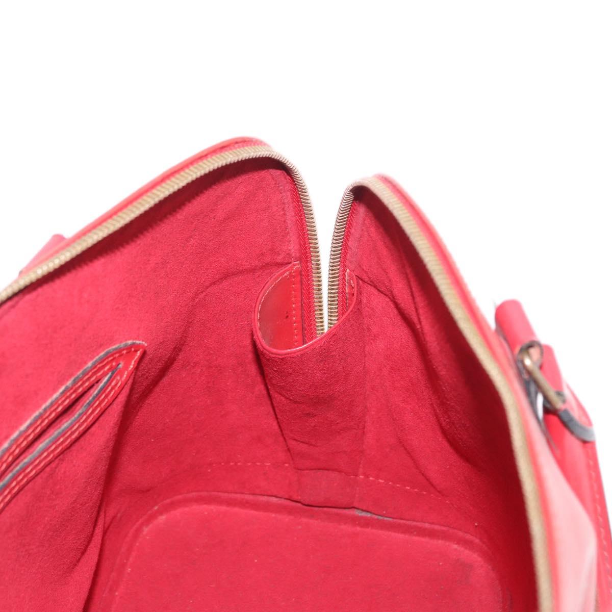 LOUIS VUITTON Epi Alma Hand Bag Castilian Red M52147 LV Auth 158108