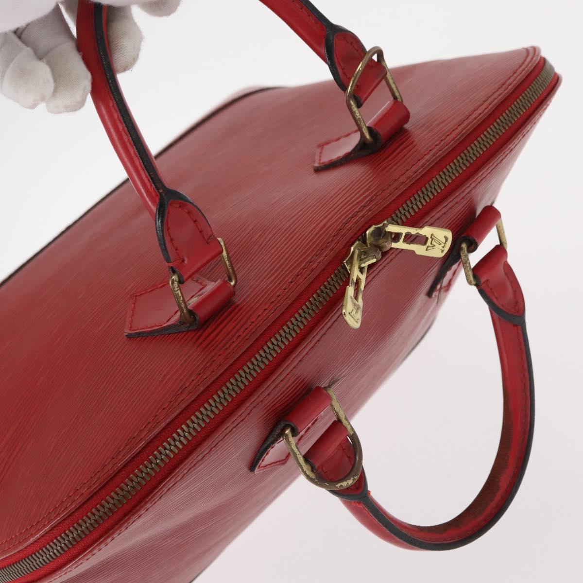 LOUIS VUITTON Epi Alma Hand Bag Castilian Red M52147 LV Auth 158108