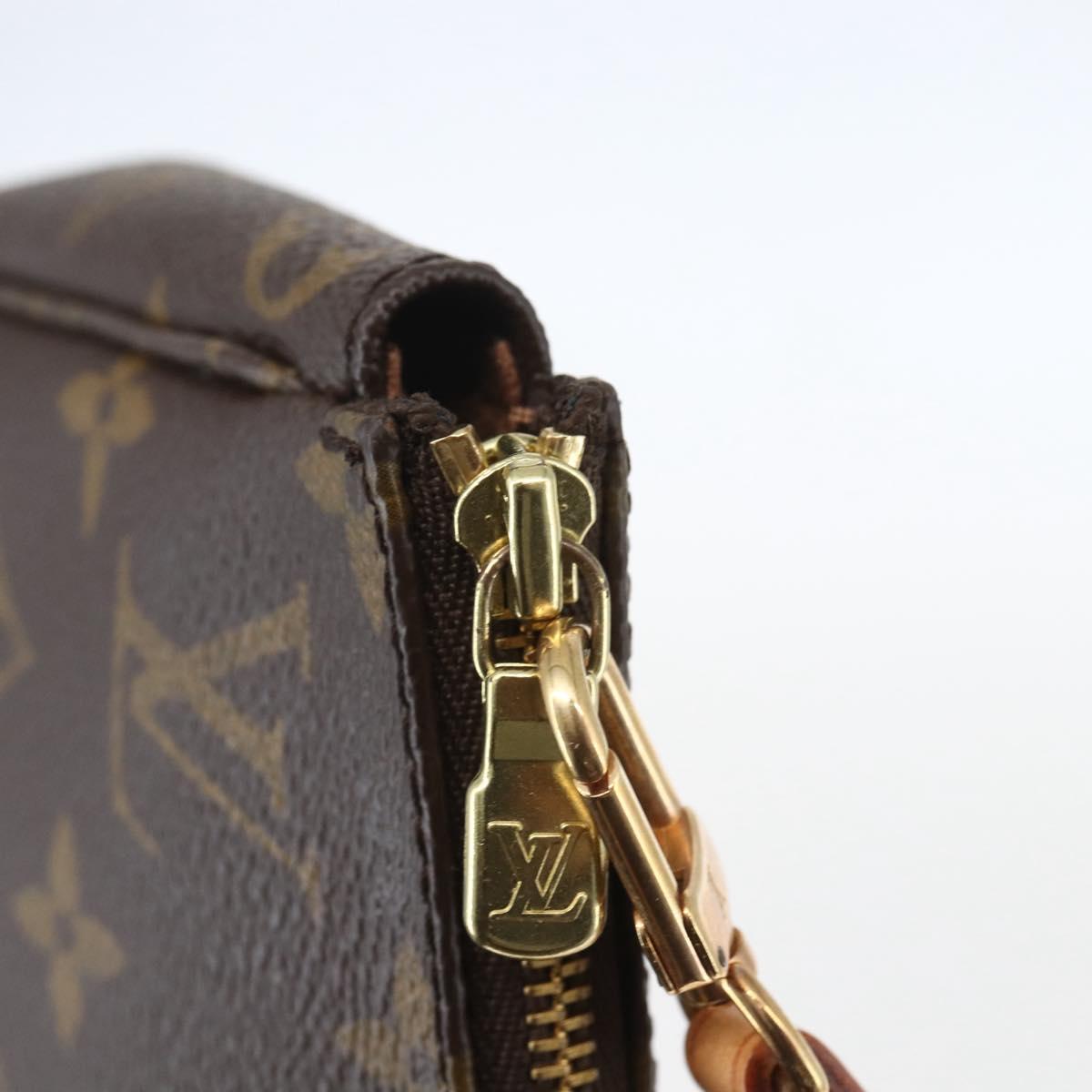 LOUIS VUITTON Monogram Pochette Accessoires Pouch M51980 LV Auth 158119