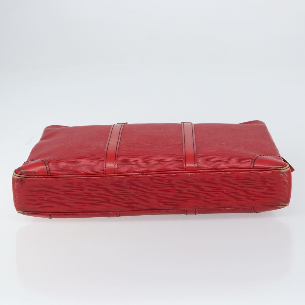 LOUIS VUITTON Epi Porte Documents Voyage Business Bag Red M54477 LV Auth 158150