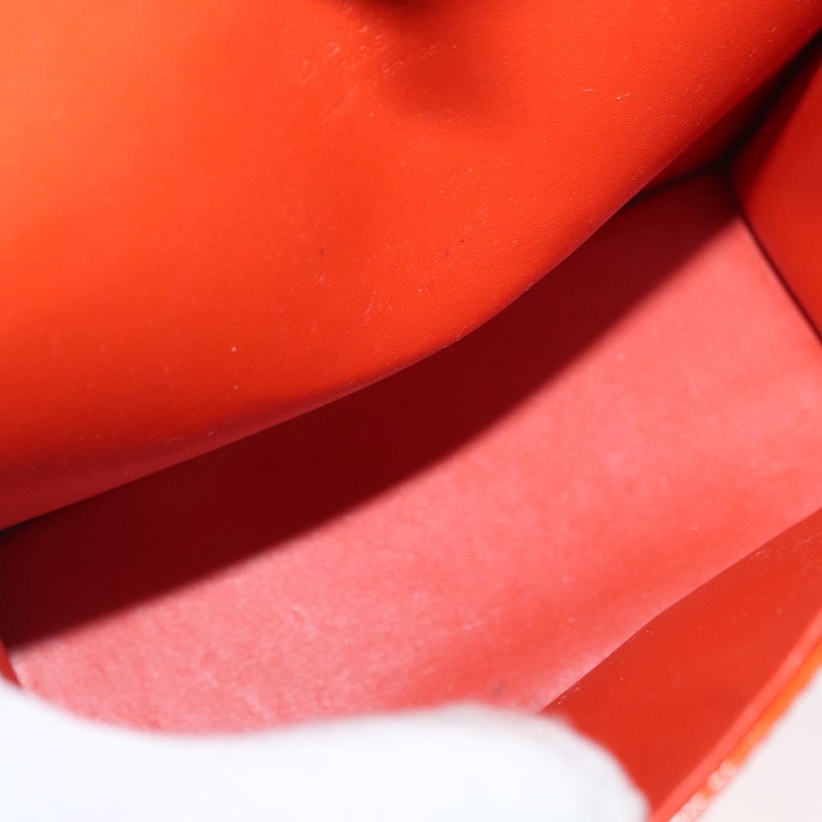 LOUIS VUITTON Monogram Vernis Spring Street Hand Bag Orange M91025 Auth 158151