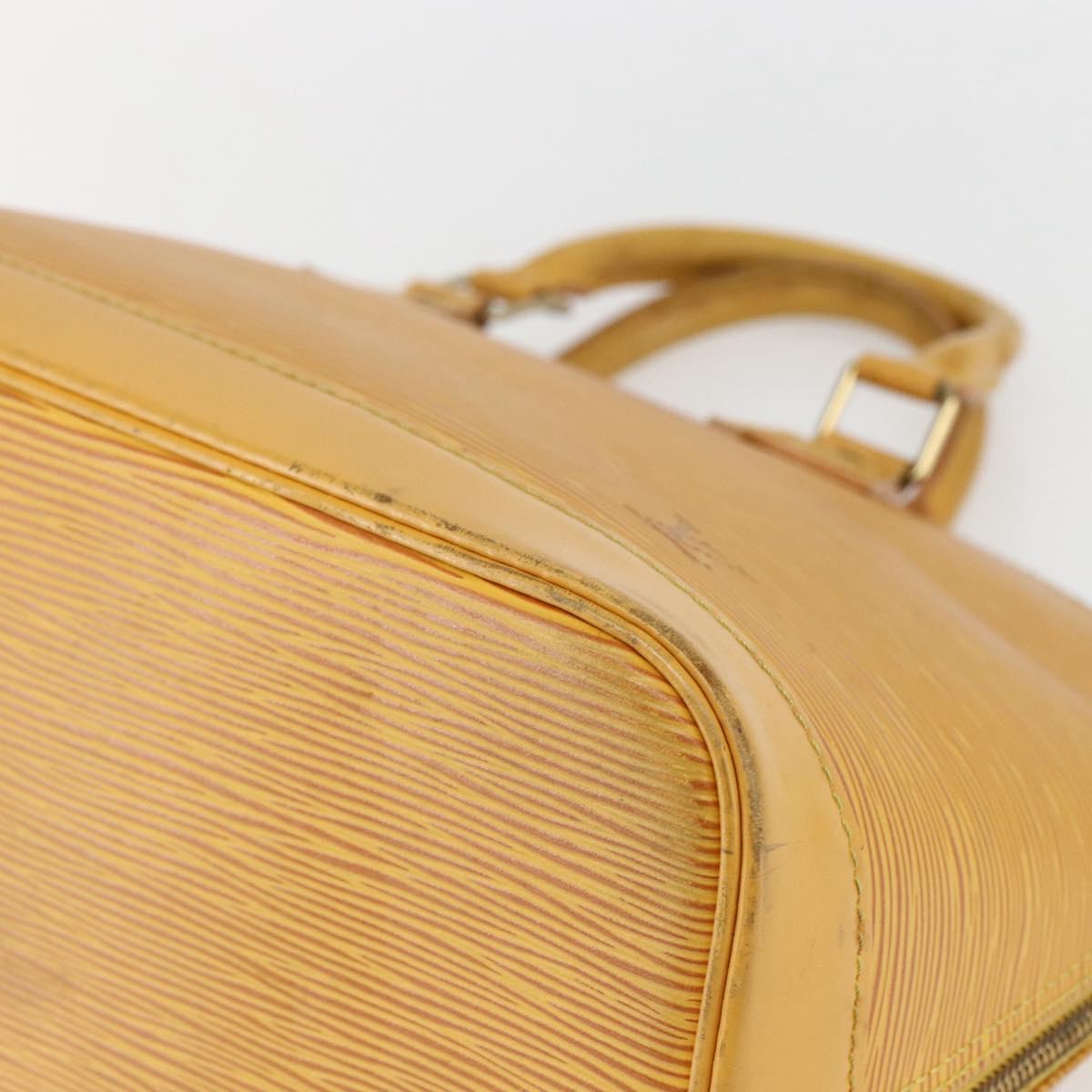 LOUIS VUITTON Epi Alma Hand Bag Yellow M52149 LV Auth 158164