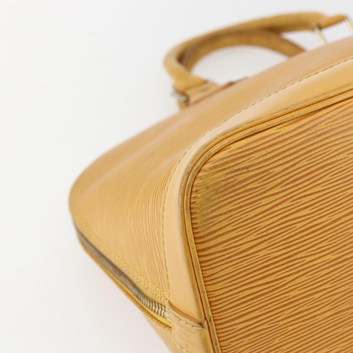 LOUIS VUITTON Epi Alma Hand Bag Yellow M52149 LV Auth 158164