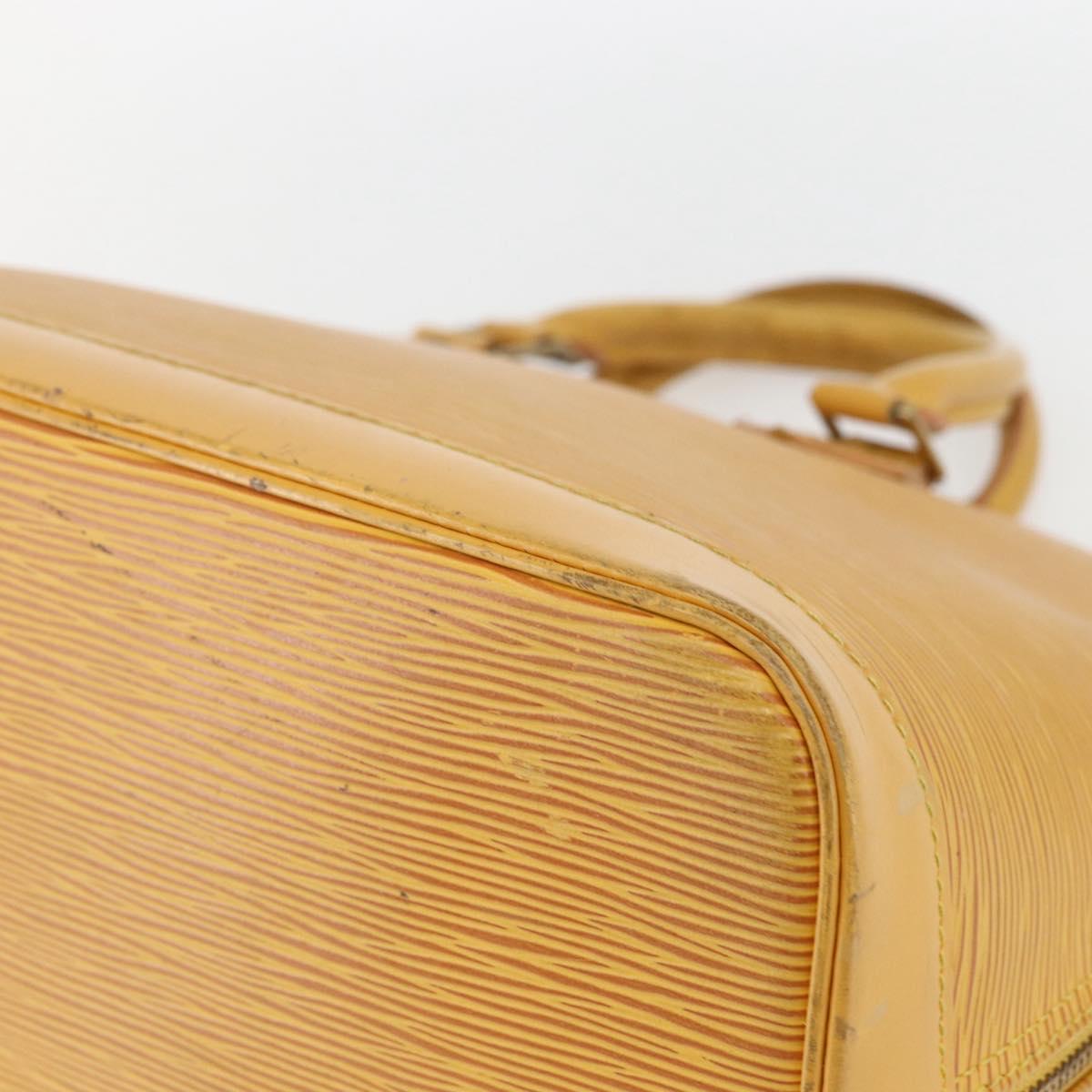 LOUIS VUITTON Epi Alma Hand Bag Yellow M52149 LV Auth 158164