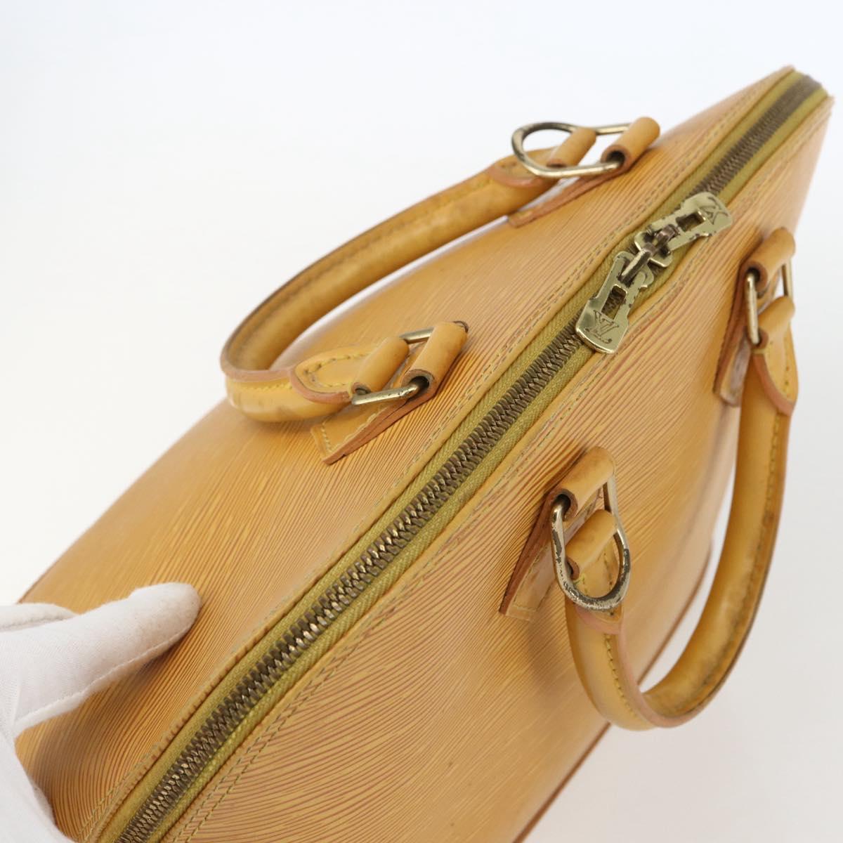 LOUIS VUITTON Epi Alma Hand Bag Yellow M52149 LV Auth 158164