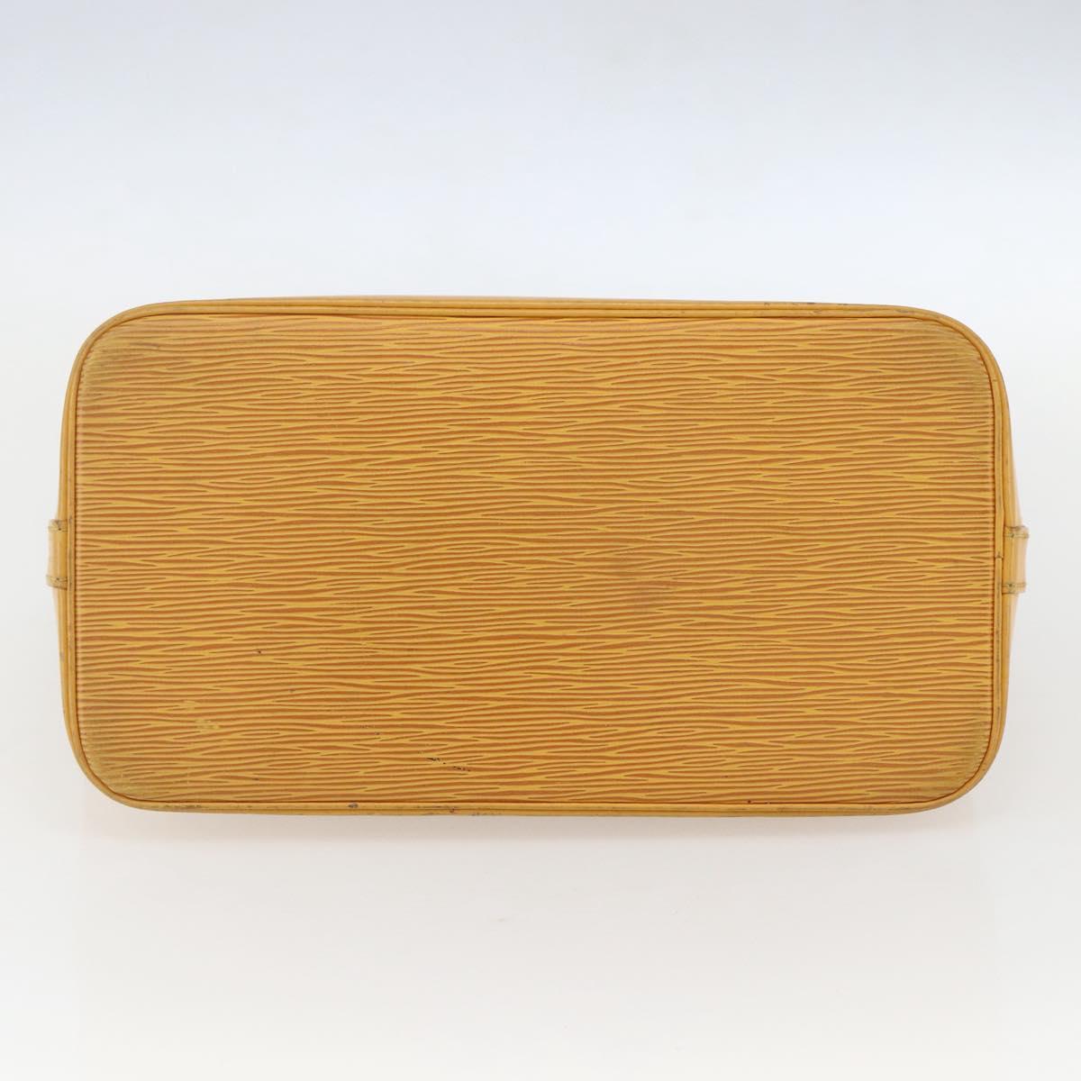 LOUIS VUITTON Epi Alma Hand Bag Yellow M52149 LV Auth 158164