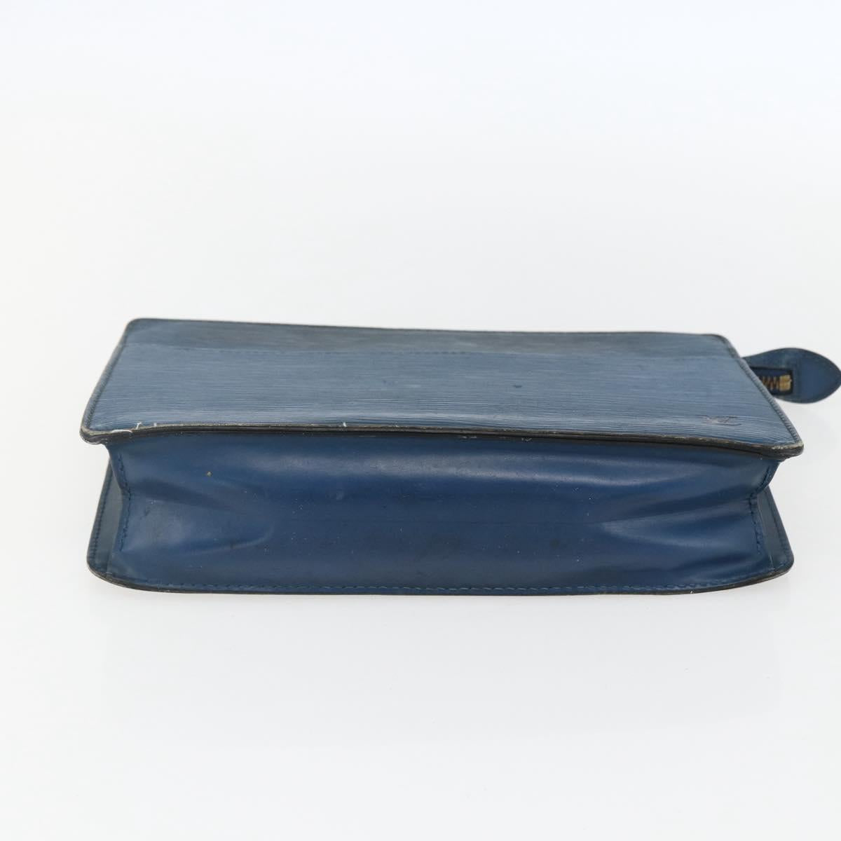 LOUIS VUITTON Epi Pochette Homme Clutch Bag Blue M52522 LV Auth 158167