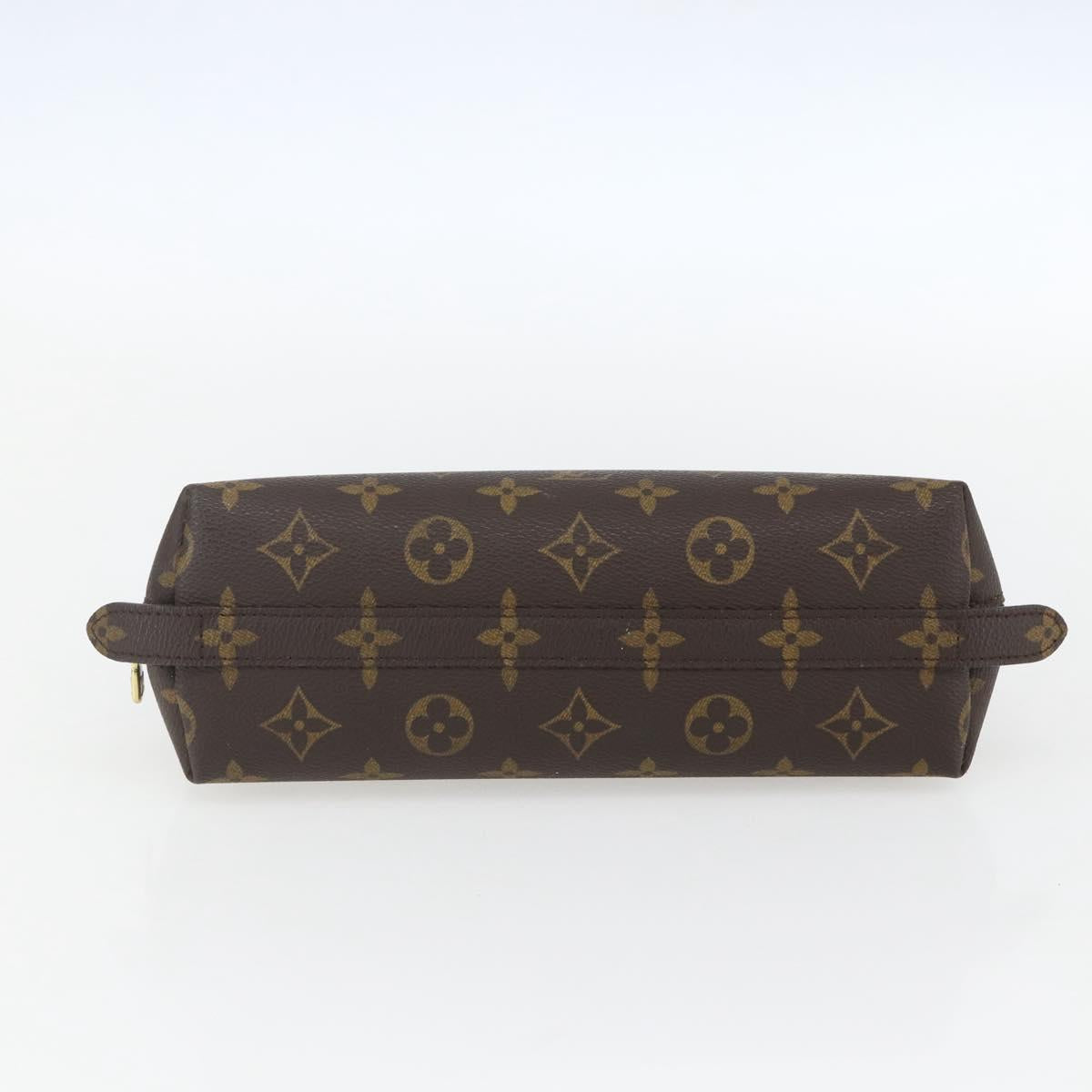 LOUIS VUITTON Monogram Trousse Demi Ronde Cosmetic Pouch M47520 LV Auth 158168