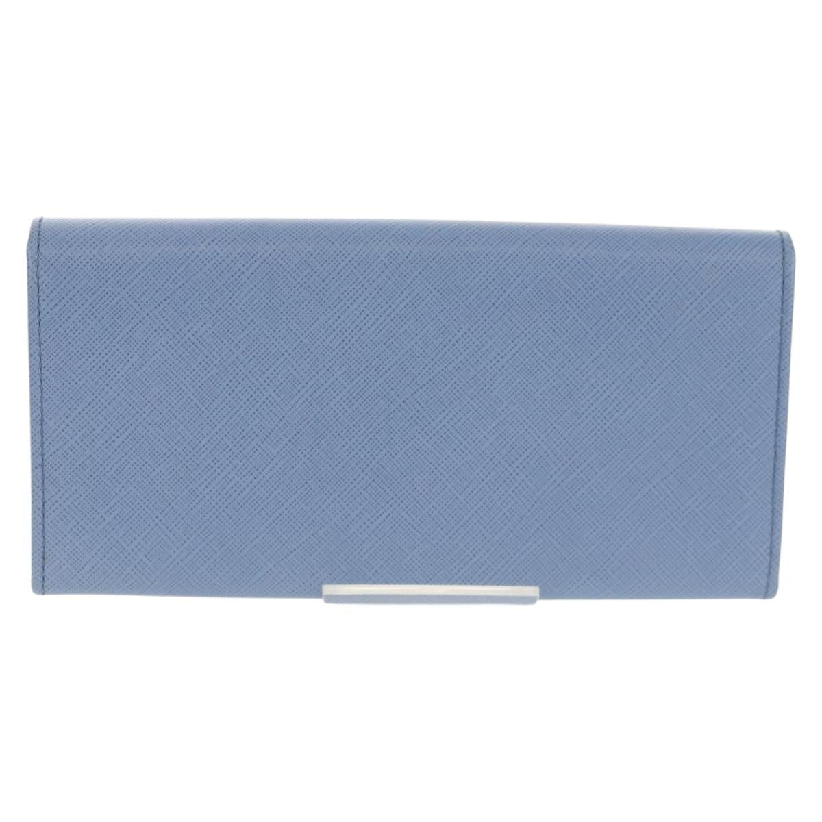 Salvatore Ferragamo Gancini Long Wallet Leather Lavende Silver Auth 158183V