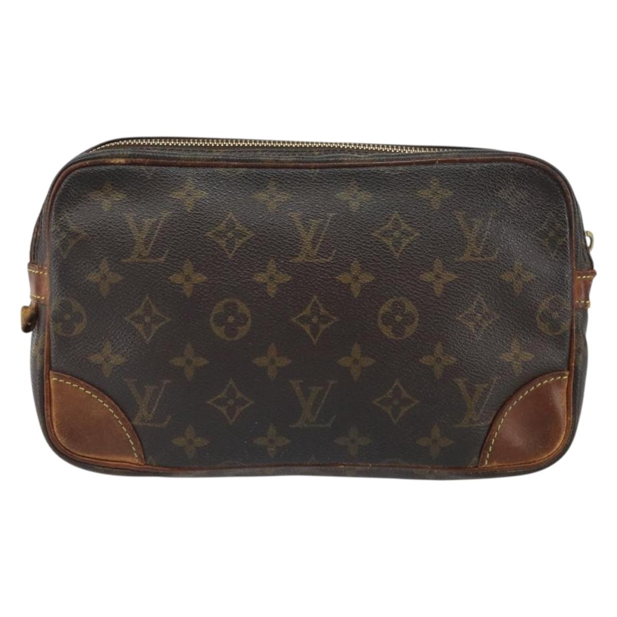 LOUIS VUITTON Monogram Marly Dragonne GM Clutch Bag M51825 LV Auth 158206