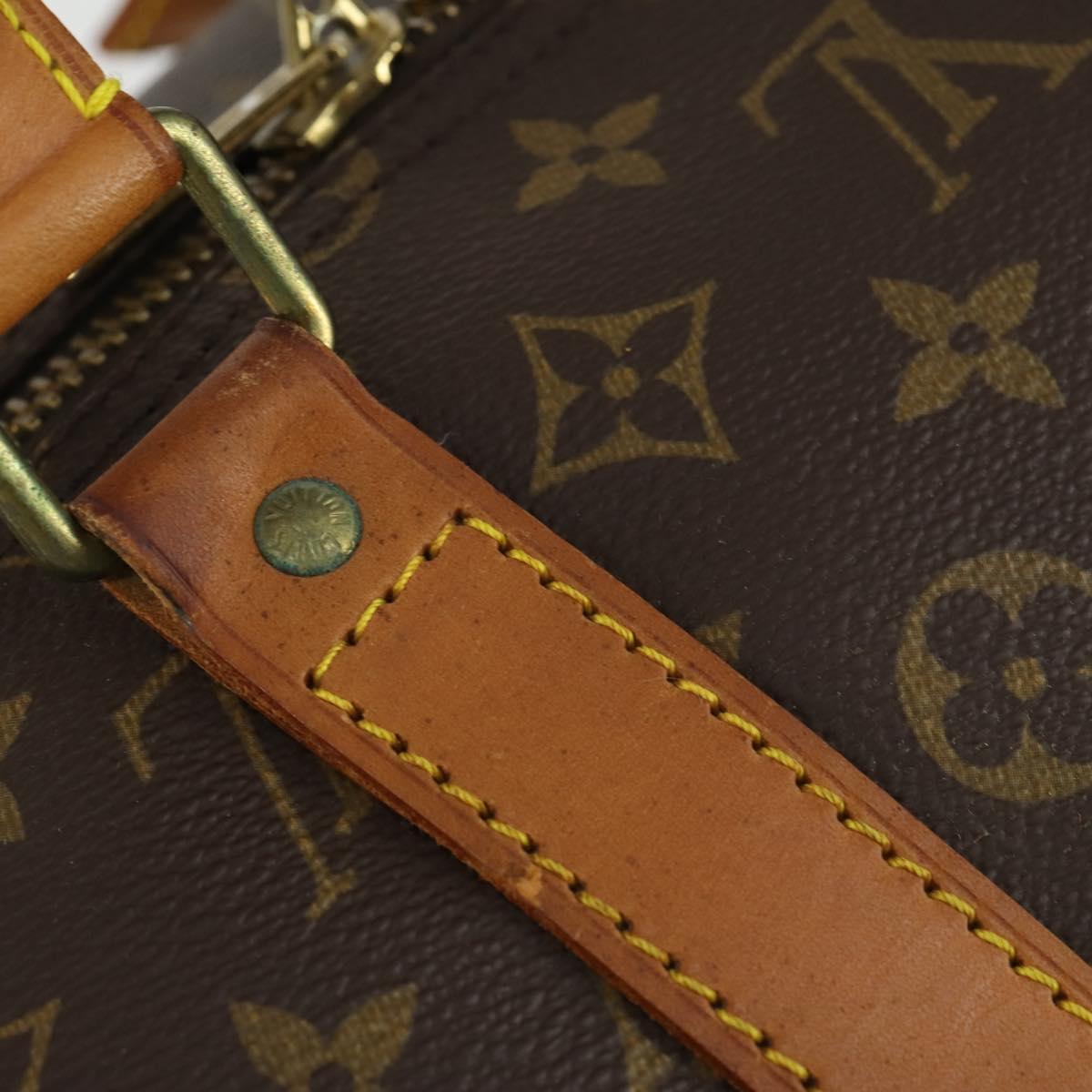 LOUIS VUITTON Monogram Keepall 55 Boston Bag M41424 LV Auth 158207