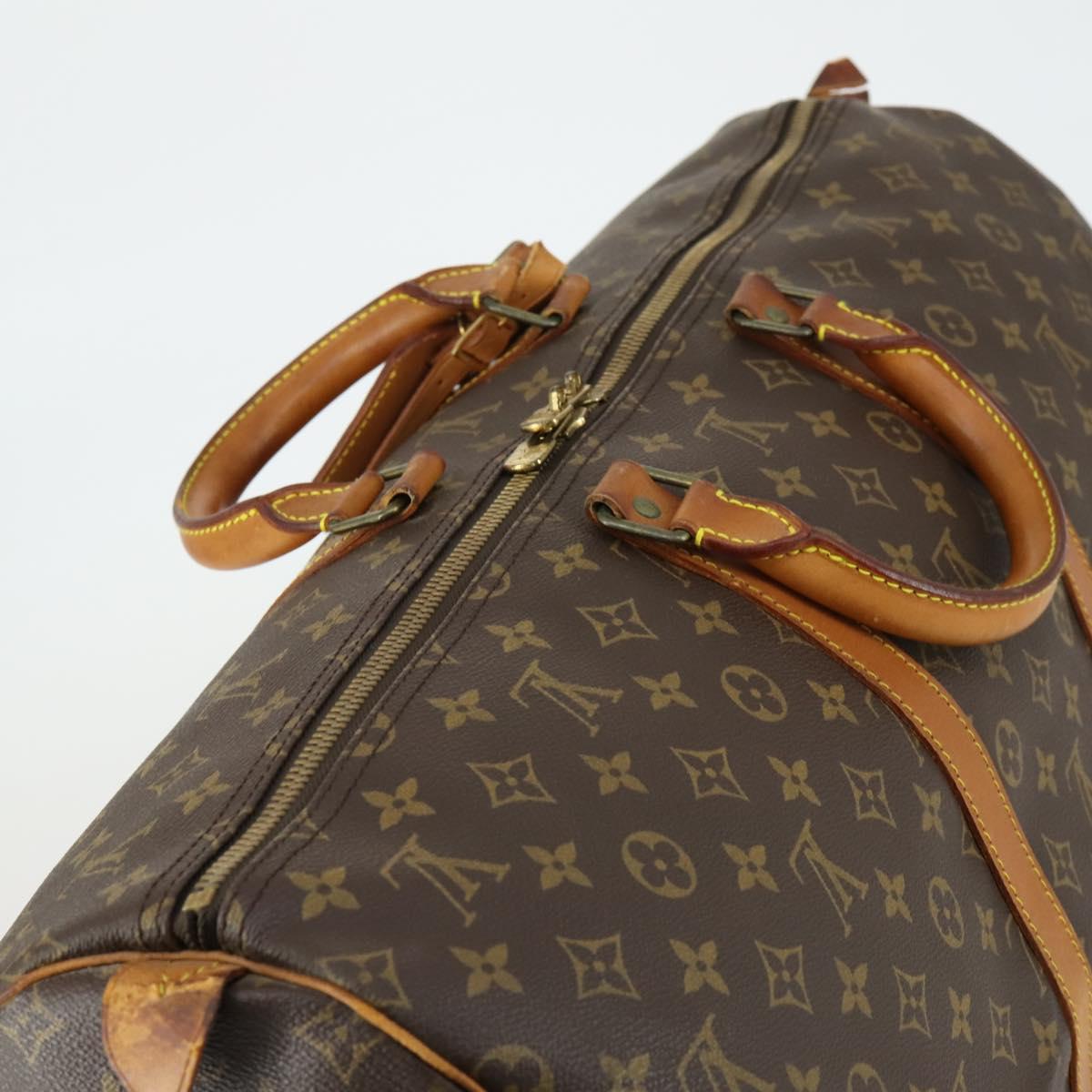 LOUIS VUITTON Monogram Keepall 55 Boston Bag M41424 LV Auth 158207