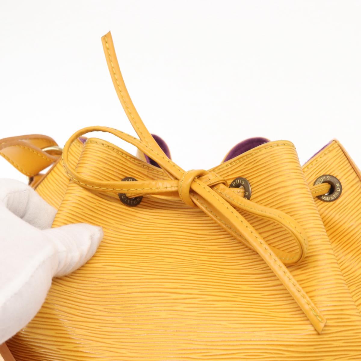 LOUIS VUITTON Epi Noe Shoulder Bag Tassili Yellow M44009 LV Auth 158235