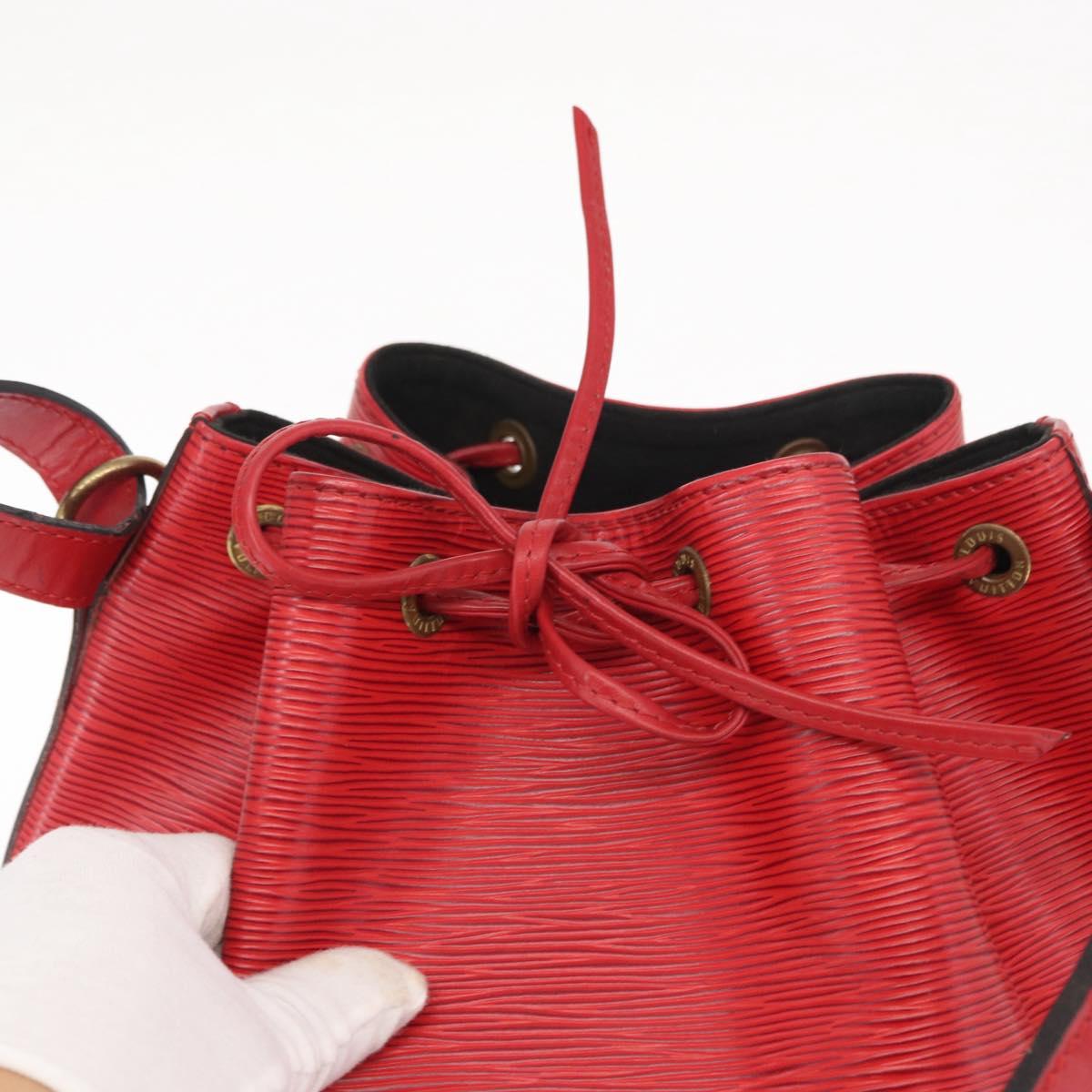 LOUIS VUITTON Epi Noe Shoulder Bag Red M44007 LV Auth 158236