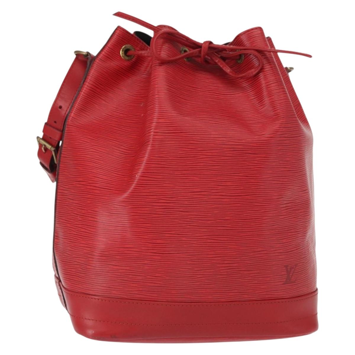 LOUIS VUITTON Epi Noe Shoulder Bag Red M44007 LV Auth 158236