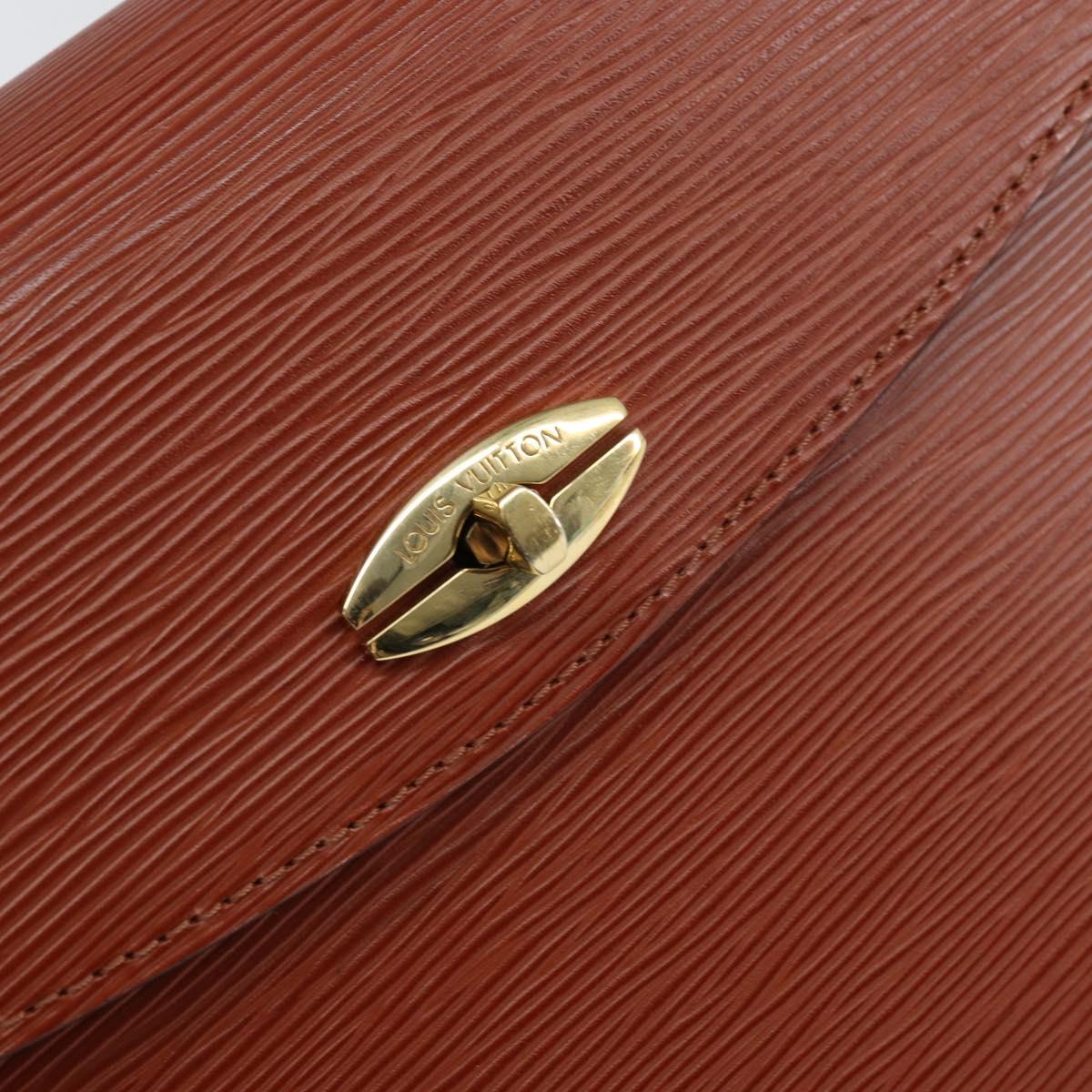 LOUIS VUITTON Epi Malesherbes Hand Bag Brown M52373 LV Auth 158240