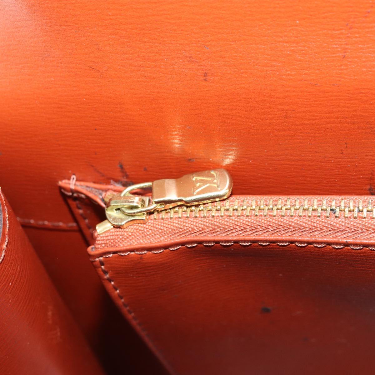 LOUIS VUITTON Epi Malesherbes Hand Bag Brown M52373 LV Auth 158240